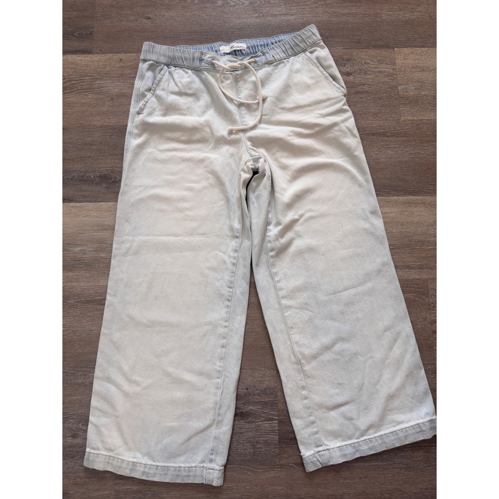 KanCan Wide Leg Drawstring Pants Size 9/28 Cotton